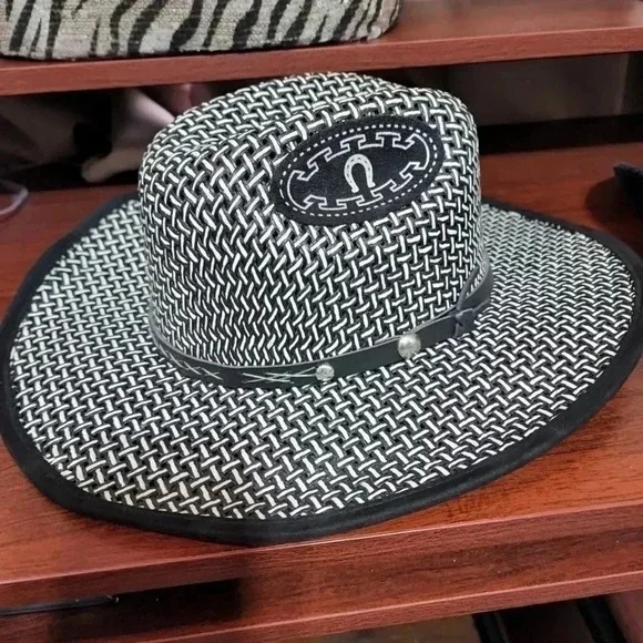 THE Golden West Leather trim Western Hat - Picture 9 of 9